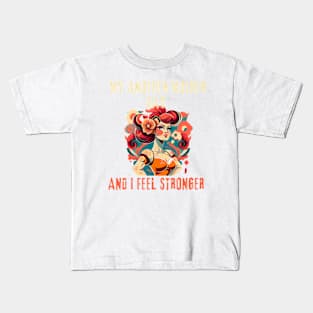 mothers day - I feel stronger 2 Kids T-Shirt